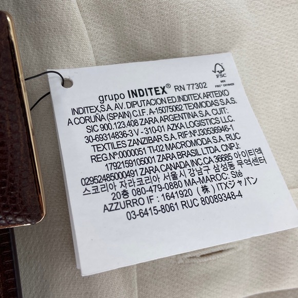 Zara Women's Ecru Belted Waist Midi Dress Size XS - Picture 11 of 13